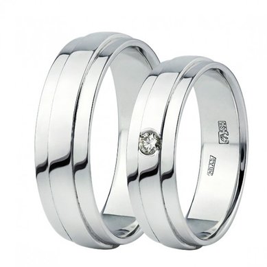 Обручальные кольца 10-260 | 10-261-Ю535 - Ювелирный магазин Юверос
