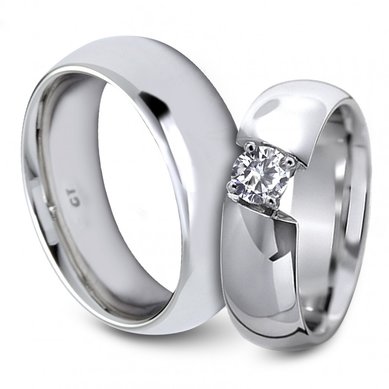 Обручальные кольца 242w | 242w-G5402 - Ювелирная компания Gem Tech / Джем Тэк