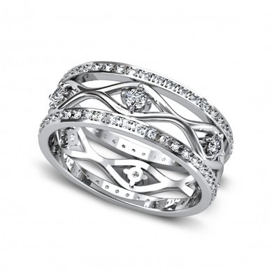 Обручальное кольцо 272w-G5440 - Ювелирная компания Gem Tech / Джем Тэк