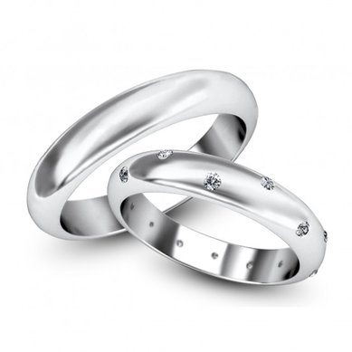 Обручальные кольца 267m | 276w-G5441 - Ювелирная компания Gem Tech / Джем Тэк