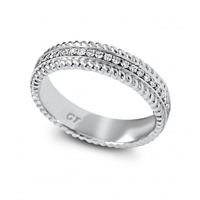 Обручальное кольцо 233w-G5454 - Ювелирная компания Gem Tech / Джем Тэк