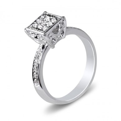 Помолвочное кольцо 223w-G5456 - Ювелирная компания Gem Tech / Джем Тэк