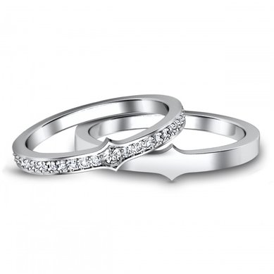 Обручальные кольца 262w | 262m-G5460 - Ювелирная компания Gem Tech / Джем Тэк