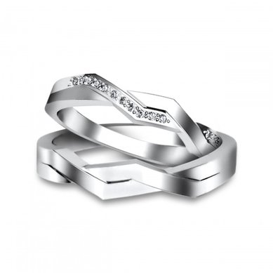 Обручальные кольца 271w | 271m-G5465 - Ювелирная компания Gem Tech / Джем Тэк