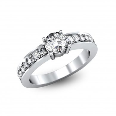 Помолвочное кольцо 278w-G5467 - Ювелирная компания Gem Tech / Джем Тэк