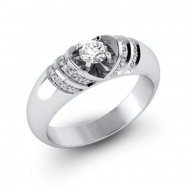 Обручальное кольцо 282w-G5469 - Ювелирная компания Gem Tech / Джем Тэк