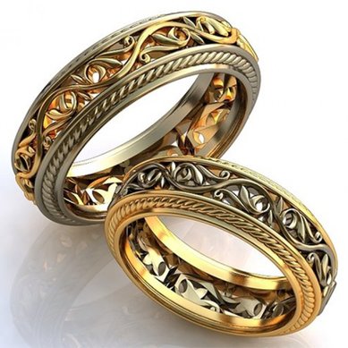 Обручальные кольца 11204 | 11204-O5471 - Студия обручальных колец OBRUCHALKI.com