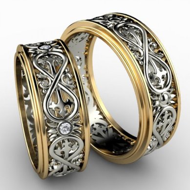 Обручальные кольца 801-Н5612 - Ювелирный салон На Неглинной / Ювелиры Москвы