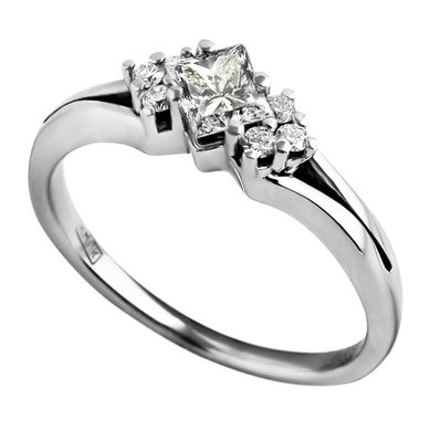 Помолвочное кольцо 017-К563 - Ювелирный дом КРИСТАЛЛ МЕЧТЫ