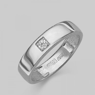 Обручальное кольцо 01-1539-00-101-1120-30-П5746 - Сеть ювелирных магазинов Платина Кострома