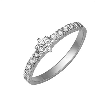 Помолвочное кольцо 01-0384-00-101-1120-30-П5807 - Сеть ювелирных магазинов Платина Кострома