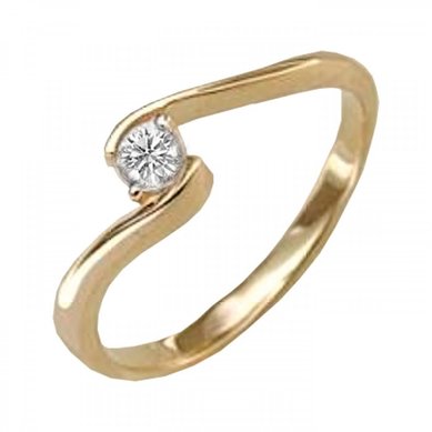 Помолвочное кольцо 01-0690-00-101-1110-30-П5824 - Сеть ювелирных магазинов Платина Кострома