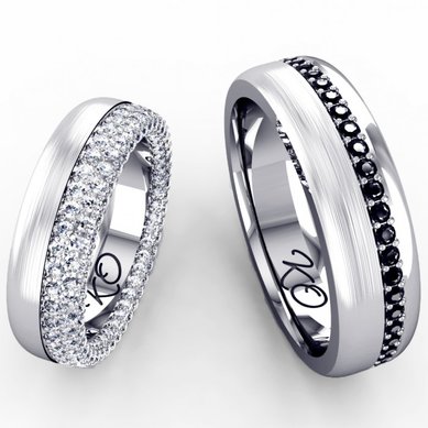 Обручальные кольца KO-OKB272G | KO-OKB272G-K5942 - Ювелирный салон KotaOsta