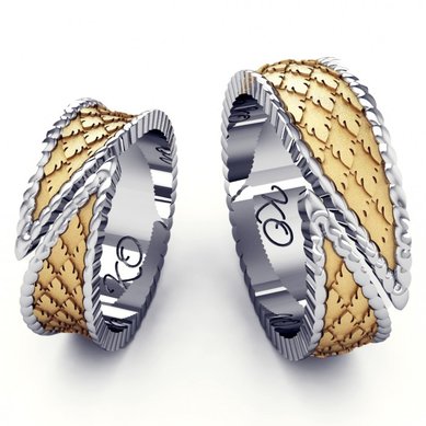 Обручальные кольца KO-OK72G | KO-OK72G-K5951 - Ювелирный салон KotaOsta