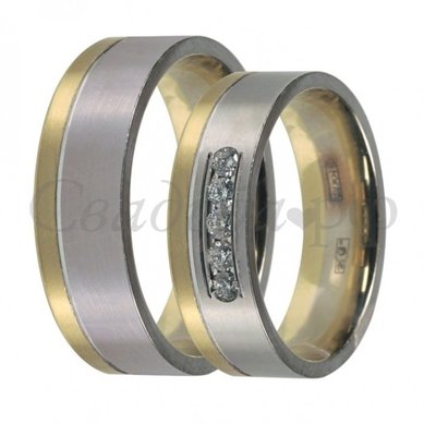 Обручальные кольца W-1-З597 - Сеть ювелирных салонов ЗЛАТОГРАД