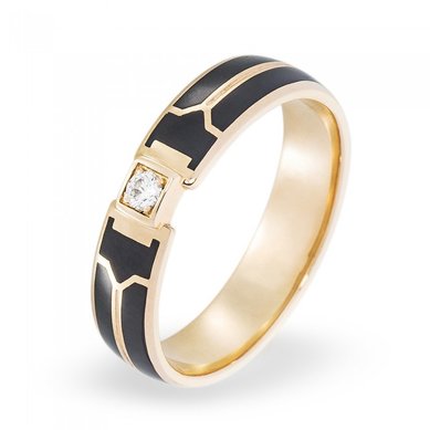 Обручальное кольцо KECH-04-З5976 - Сеть ювелирных салонов ЗЛАТОГРАД