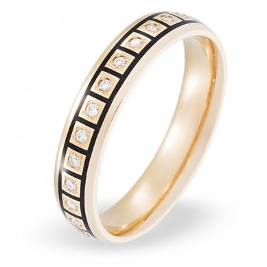 Обручальное кольцо KECH-05-З5977 - Сеть ювелирных салонов ЗЛАТОГРАД