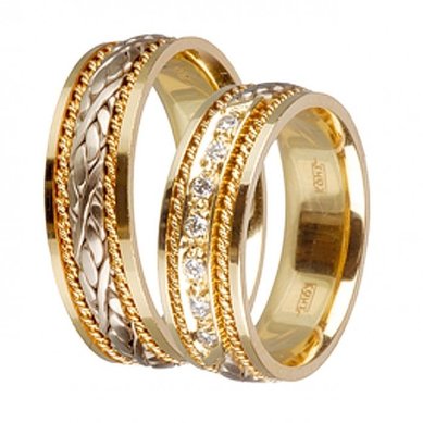 Обручальное кольцо Q-1-З600 - Сеть ювелирных салонов ЗЛАТОГРАД