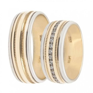 Обручальные кольца D-1-З601 - Сеть ювелирных салонов ЗЛАТОГРАД