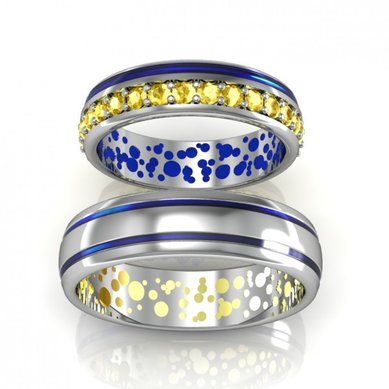 Обручальные кольца S6124 - Ювелирная компания S&C