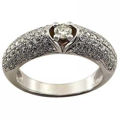 Помолвочное кольцо 0195-М6159 - Ювелирный Дом Маска