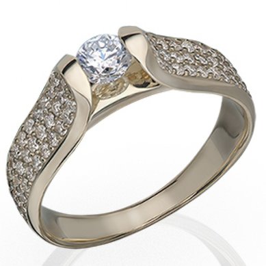 Помолвочное кольцо 1918-М6160 - Ювелирный Дом Маска