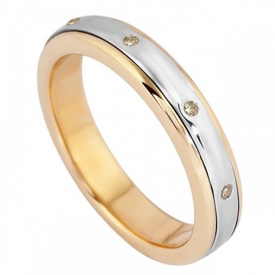 Обручальное кольцо 1203288-К6283 - Ювелирный дом КРИСТАЛЛ МЕЧТЫ
