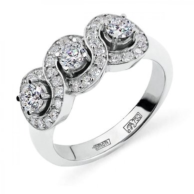 Помолвочное кольцо 81201-Ю6369 - Ювелирный магазин Юверос