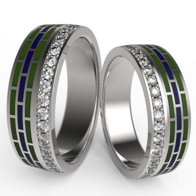 Обручальные кольца S6413 - Ювелирная компания S&C