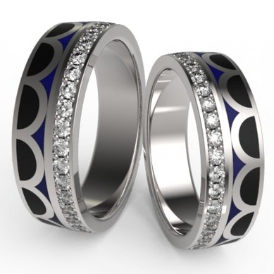 Обручальные кольца S6418 - Ювелирная компания S&C