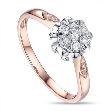 Помолвочное кольцо R2011-1851142AD-М7087 - Ювелирный бренд Московский ювелирный завод