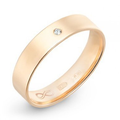 Обручальное кольцо R01-WED-00002-М7099 - Ювелирный бренд Московский ювелирный завод
