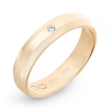 Обручальное кольцо R01-WED-00007-М7101 - Ювелирный бренд Московский ювелирный завод