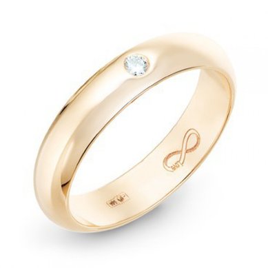 Обручальное кольцо R01-WED-00015-М7104 - Ювелирный бренд Московский ювелирный завод