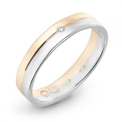 Обручальное кольцо R01-WED-00024-М7113 - Ювелирный бренд Московский ювелирный завод