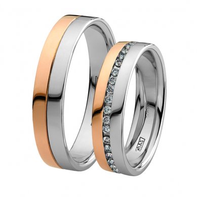 Обручальные кольца 10-140 | 10-141-Ю98 - Ювелирный магазин Юверос