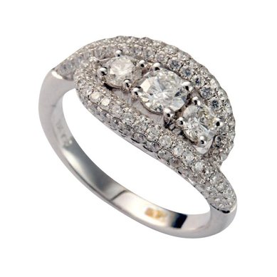 Обручальное кольцо 15764-T998 - Ювелирный центр TESARTE