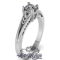 Помолвочное кольцо A14872