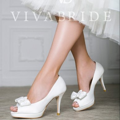 Свадебная обувь Manila Lace Bow-V2406 - Салон обуви VivaBride