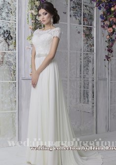 Свадебное платье Шэлдон-О58923. С прямой юбкой.