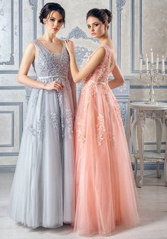 Арт. Серая/розовая роза-C65651