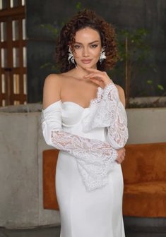 Свадебное платье ММ 0862-M69553. Силуэт Русалка (Рыбка), длинное со шлейфом.