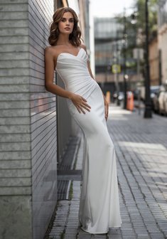 Свадебное платье Olga Sposa 1910-O69655. Силуэт Русалка (Рыбка), длинное без шлейфа.