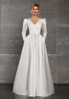 Свадебное платье Olga Sposa 1819-O69678. А-силуэт, длинное без шлейфа.