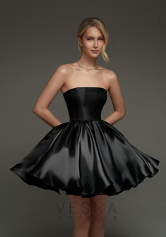 Вечернее платье Ника Классик-V70816. С пышной юбкой, короткое без шлейфа.