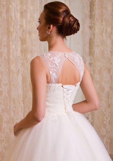 Свадебное платье Ваниль Бусинка-S39362 - Свадебный салон Sharmel