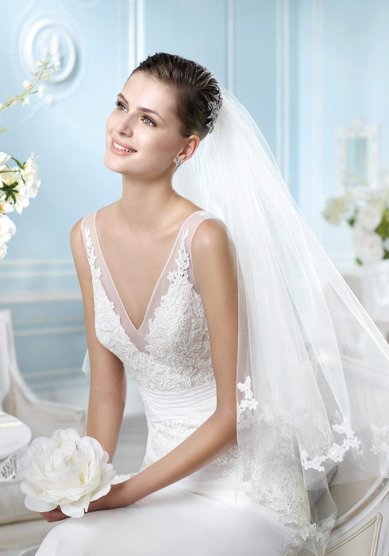 Свадебное платье HADARA-L36344 - Свадебный салон La Sposa De La Rosa - закрыт