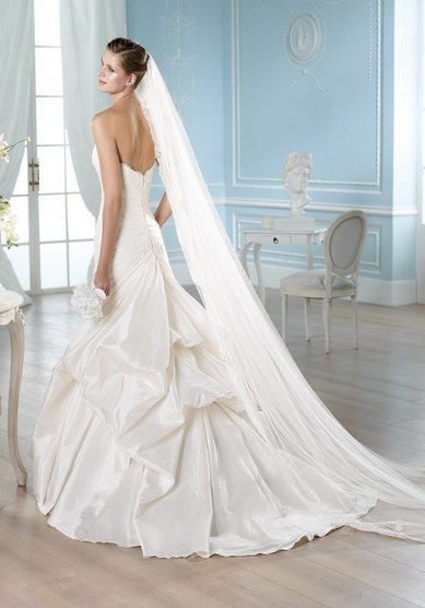 Свадебное платье HALLER-L36366 - Свадебный салон La Sposa De La Rosa - закрыт