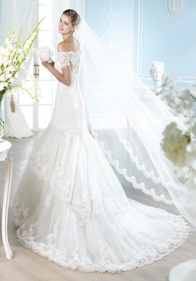 Свадебное платье HARMAN-L36412 - Свадебный салон La Sposa De La Rosa - закрыт