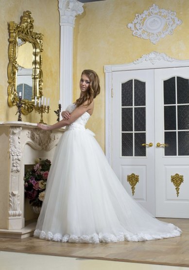 Свадебное платье Роза (крем)-В40345 - Свадебный салон Венера